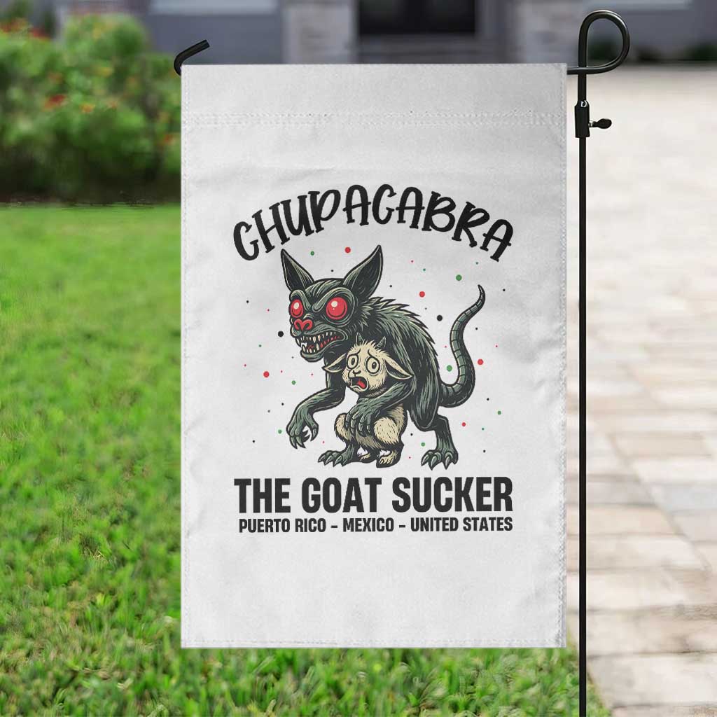 Chupacabra Garden Flag The Goat Sucker Vintage Horror Cryptid Gift - Wonder Print Shop