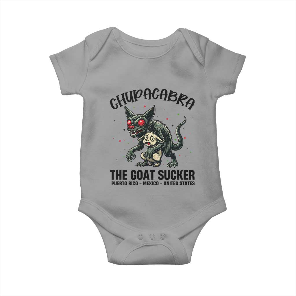 Chupacabra Baby Onesie The Goat Sucker Vintage Horror Cryptid Gift - Wonder Print Shop
