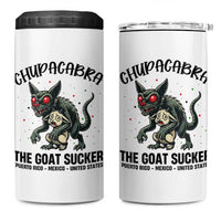 Chupacabra 4 in 1 Can Cooler Tumbler The Goat Sucker Vintage Horror Cryptid Gift