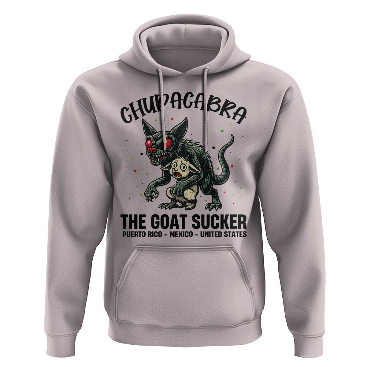 Chupacabra Hoodie The Goat Sucker Vintage Horror Cryptid Gift - Wonder Print Shop