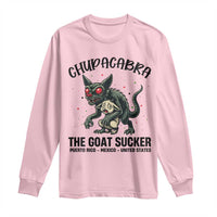 Chupacabra Long Sleeve Shirt The Goat Sucker Vintage Horror Cryptid Gift - Wonder Print Shop