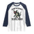 Chupacabra Raglan Shirt The Goat Sucker Vintage Horror Cryptid Gift - Wonder Print Shop