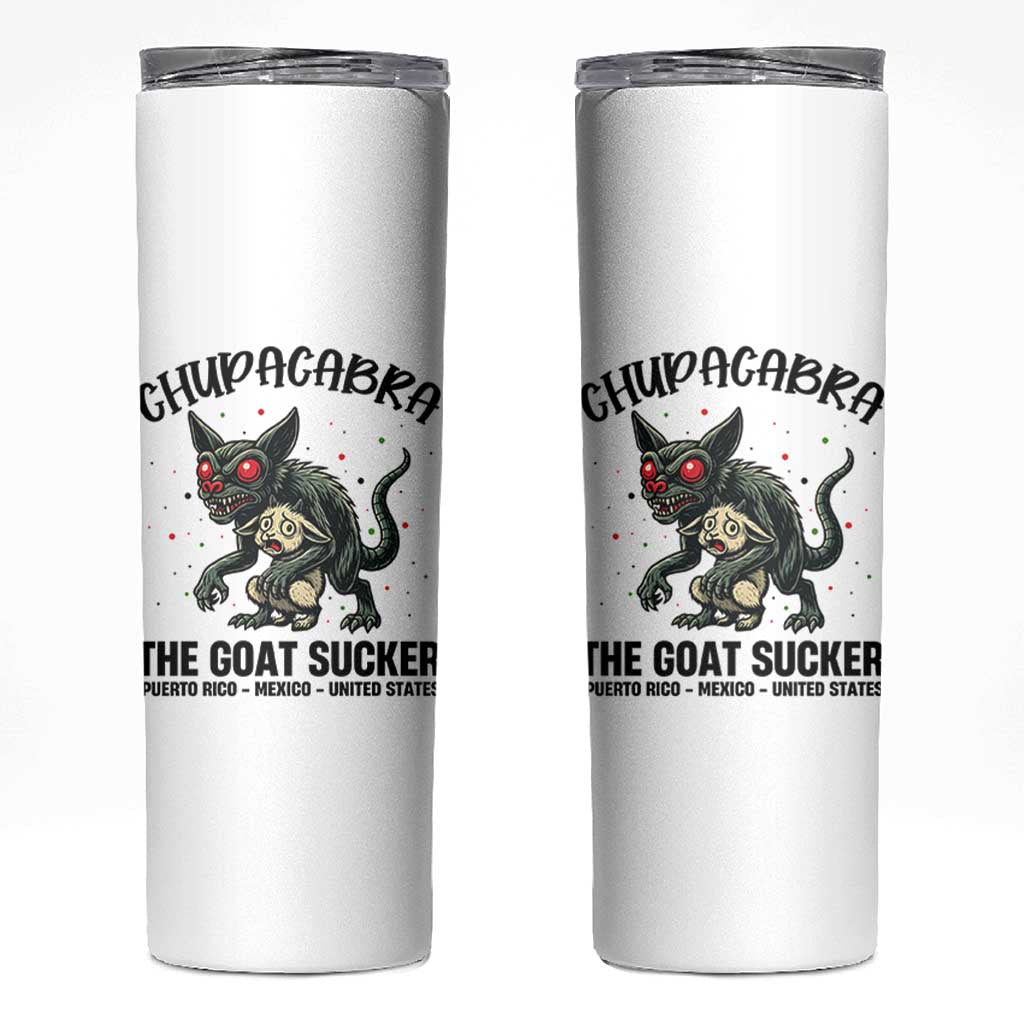 Chupacabra Skinny Tumbler The Goat Sucker Vintage Horror Cryptid Gift