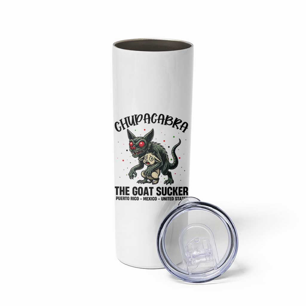 Chupacabra Skinny Tumbler The Goat Sucker Vintage Horror Cryptid Gift