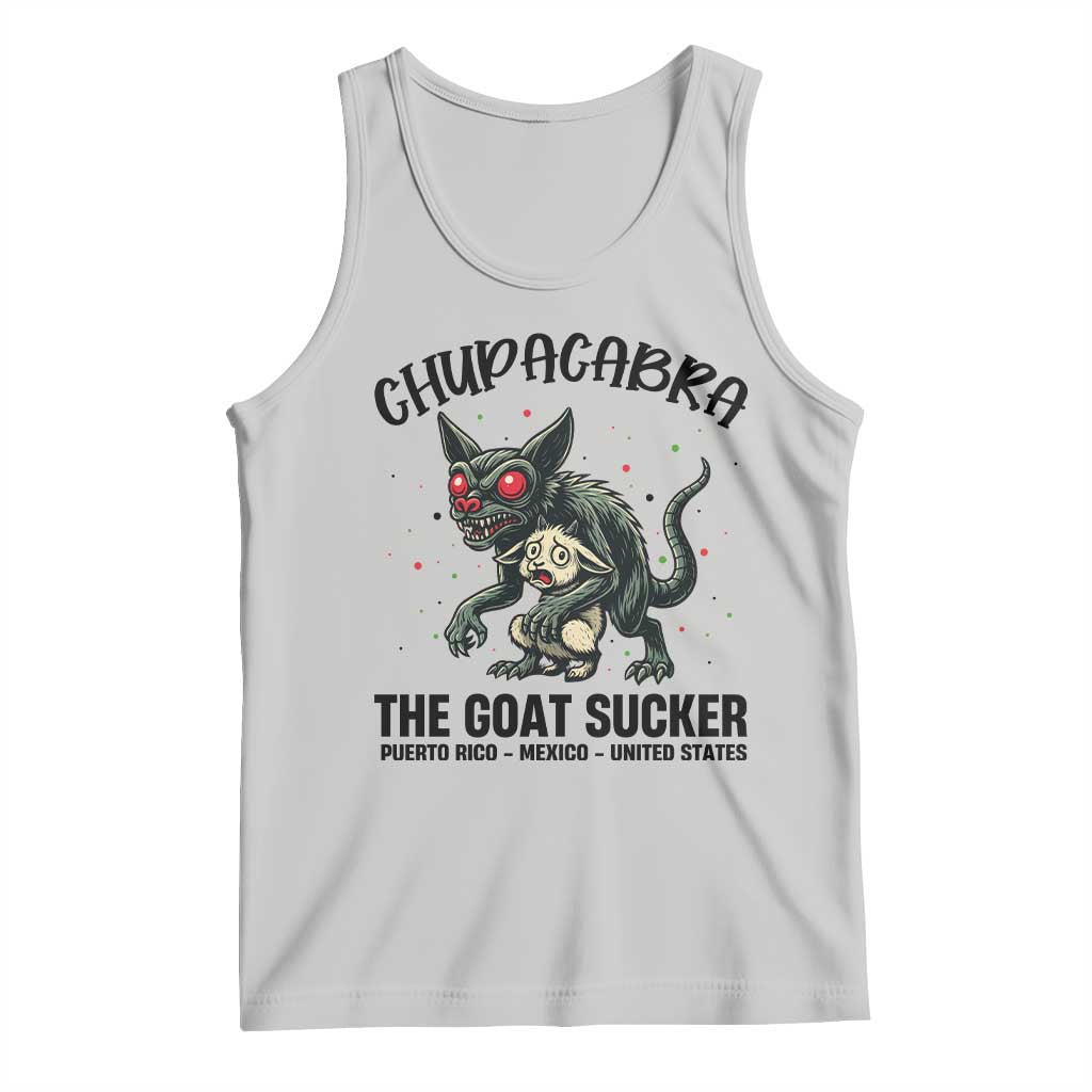 Chupacabra Tank Top The Goat Sucker Vintage Horror Cryptid Gift - Wonder Print Shop