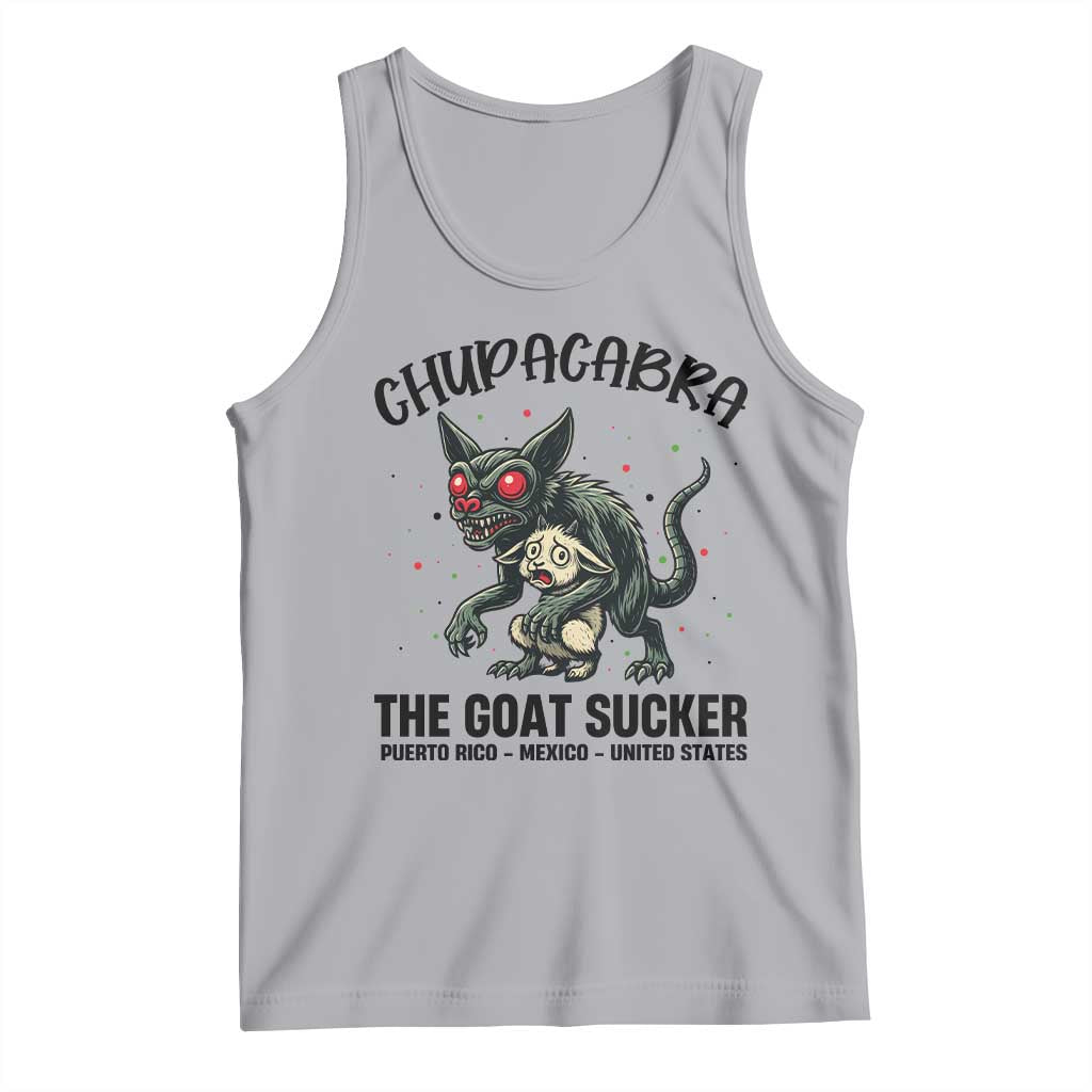 Chupacabra Tank Top The Goat Sucker Vintage Horror Cryptid Gift - Wonder Print Shop