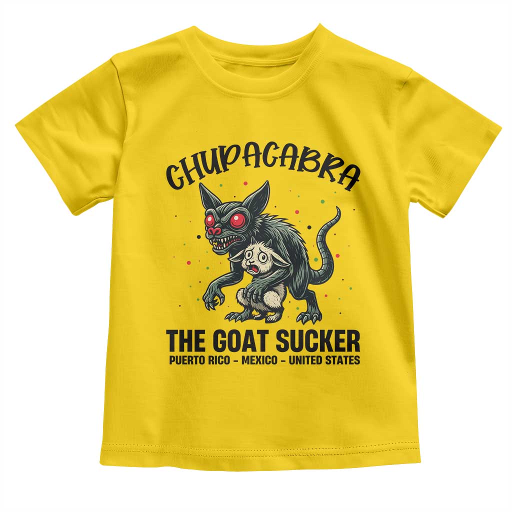 Chupacabra Toddler T Shirt The Goat Sucker Vintage Horror Cryptid Gift - Wonder Print Shop