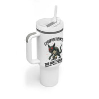 Chupacabra Tumbler With Handle The Goat Sucker Vintage Horror Cryptid Gift