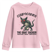 Chupacabra Youth Sweatshirt The Goat Sucker Vintage Horror Cryptid Gift - Wonder Print Shop