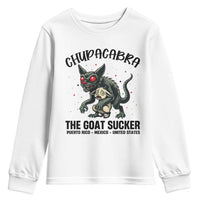 Chupacabra Youth Sweatshirt The Goat Sucker Vintage Horror Cryptid Gift - Wonder Print Shop