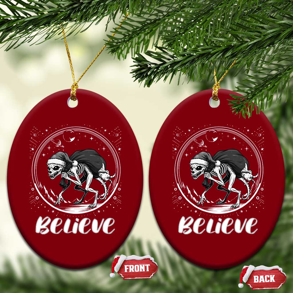 Chupacabra Ceramic Ornament Funny Believe Xmas Cryptid Gift - Wonder Print Shop