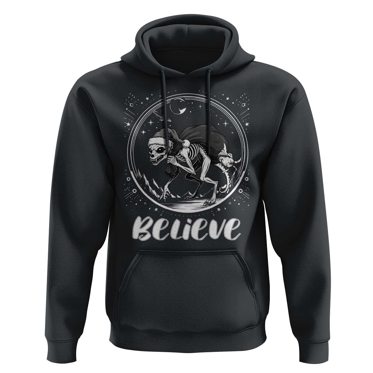Chupacabra Hoodie Funny Believe Christmas Cryptid Gift - Wonder Print Shop
