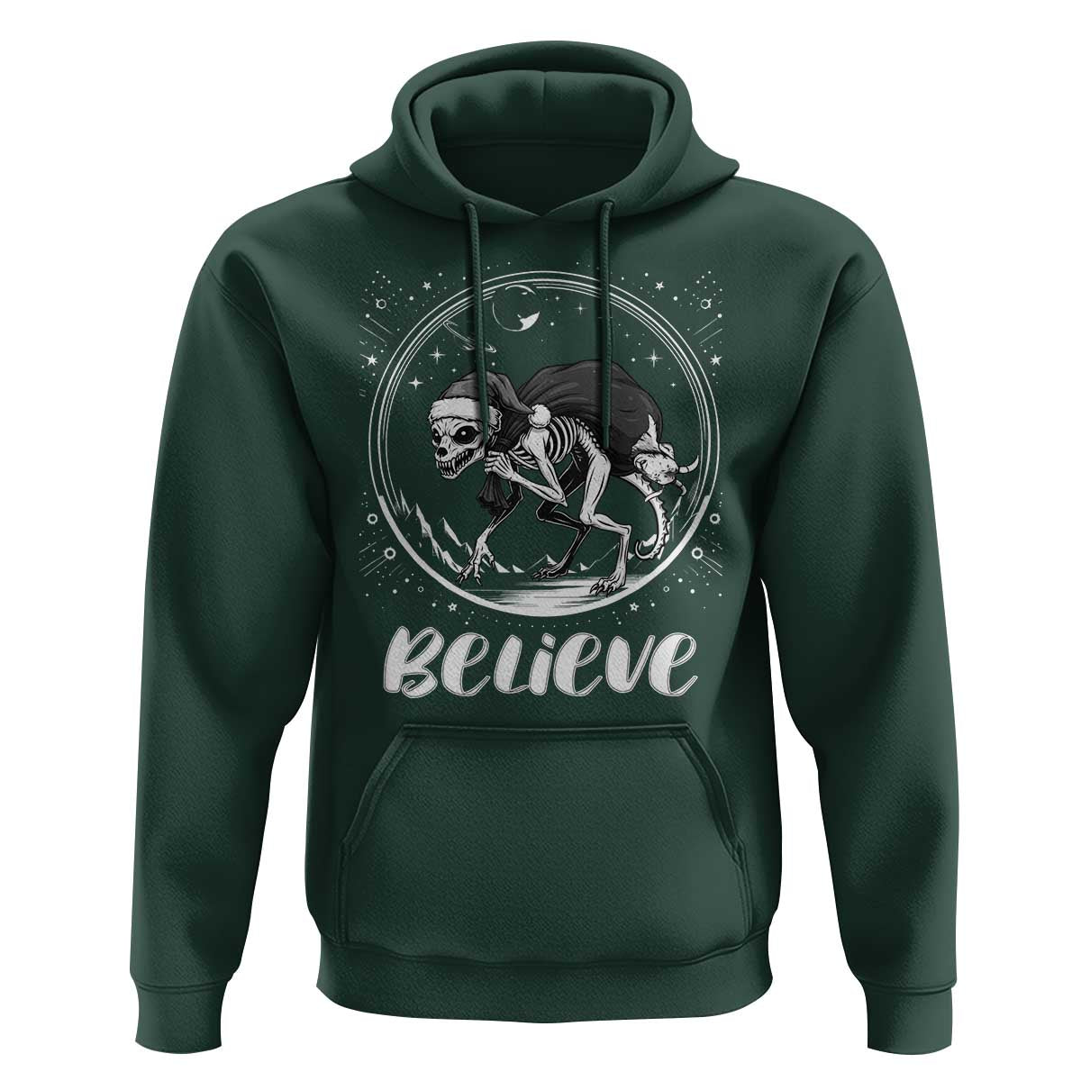 Chupacabra Hoodie Funny Believe Christmas Cryptid Gift - Wonder Print Shop