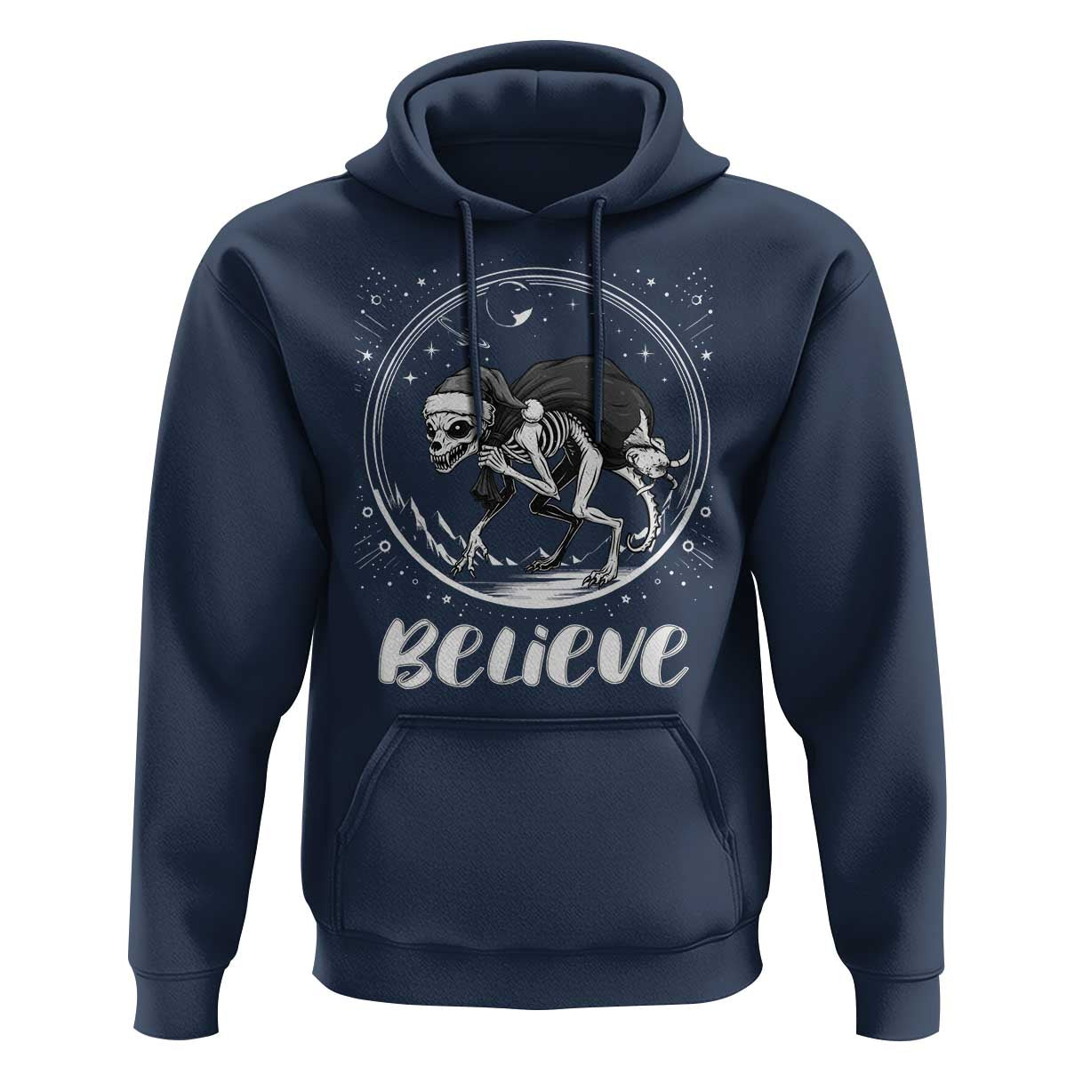 Chupacabra Hoodie Funny Believe Christmas Cryptid Gift - Wonder Print Shop