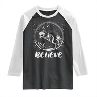 Chupacabra Raglan Shirt Funny Believe Christmas Cryptid Gift - Wonder Print Shop
