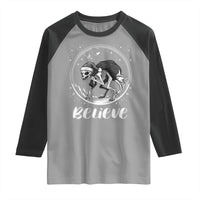 Chupacabra Raglan Shirt Funny Believe Christmas Cryptid Gift - Wonder Print Shop