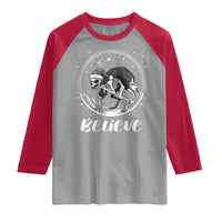 Chupacabra Raglan Shirt Funny Believe Christmas Cryptid Gift - Wonder Print Shop