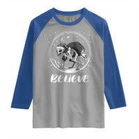 Chupacabra Raglan Shirt Funny Believe Christmas Cryptid Gift - Wonder Print Shop