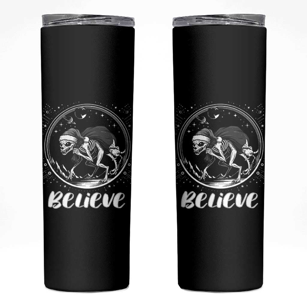 Chupacabra Skinny Tumbler Funny Believe Christmas Cryptid Gift