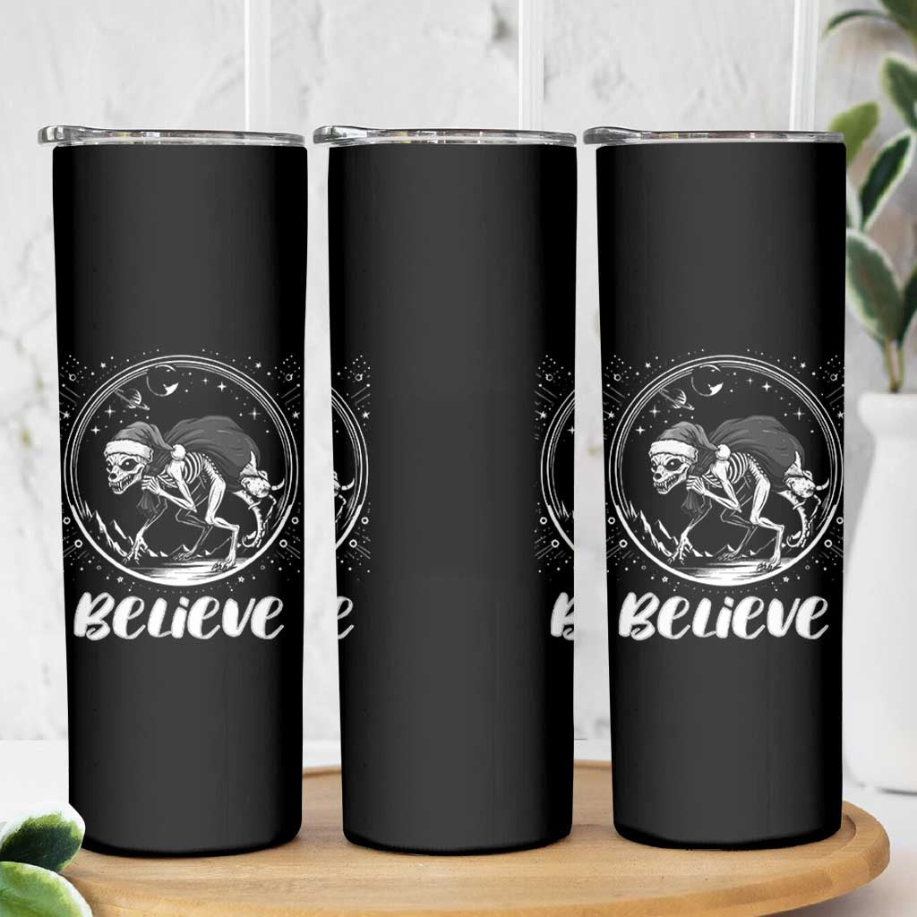 Chupacabra Skinny Tumbler Funny Believe Christmas Cryptid Gift