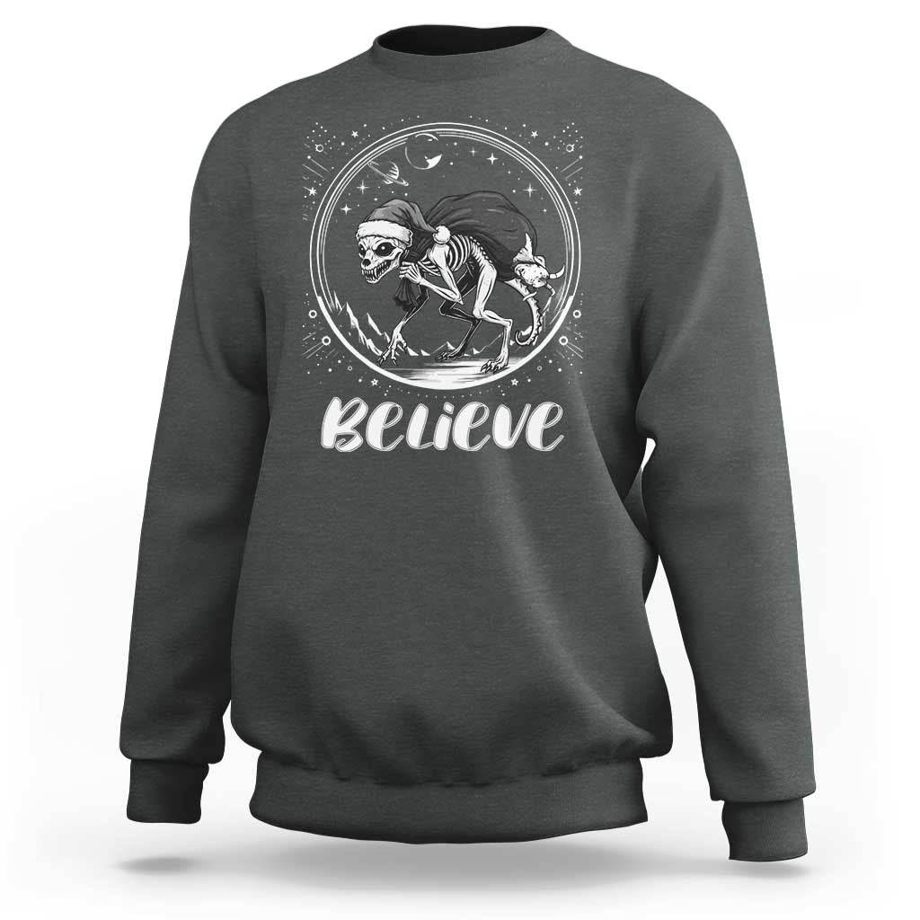 Chupacabra Sweatshirt Funny Believe Christmas Cryptid Gift - Wonder Print Shop