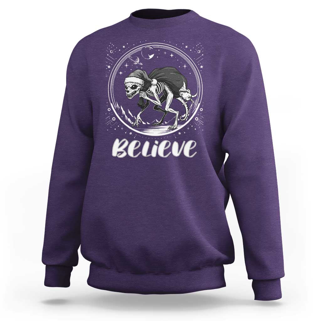 Chupacabra Sweatshirt Funny Believe Christmas Cryptid Gift - Wonder Print Shop