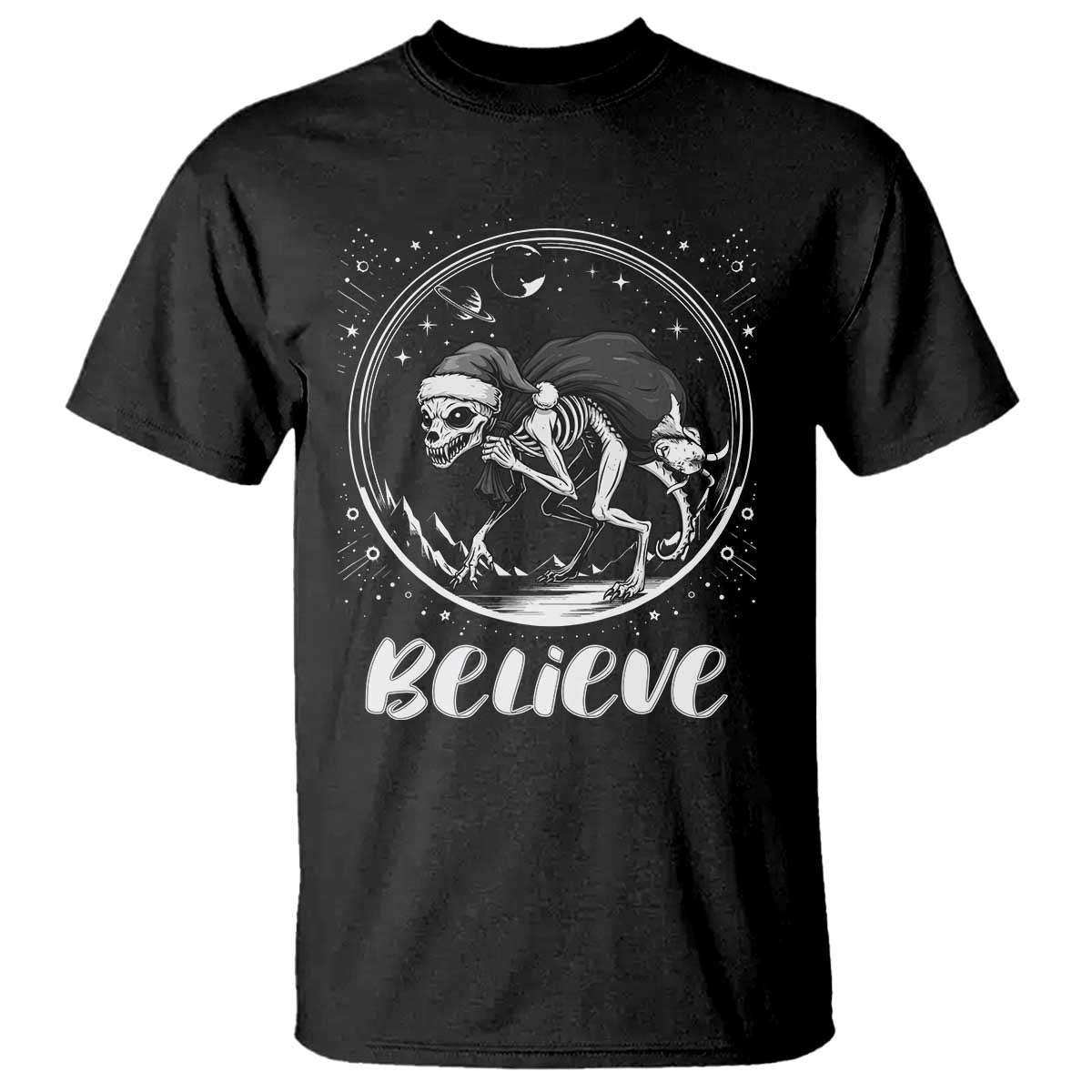 Chupacabra T Shirt Funny Believe Christmas Cryptid Gift - Wonder Print Shop