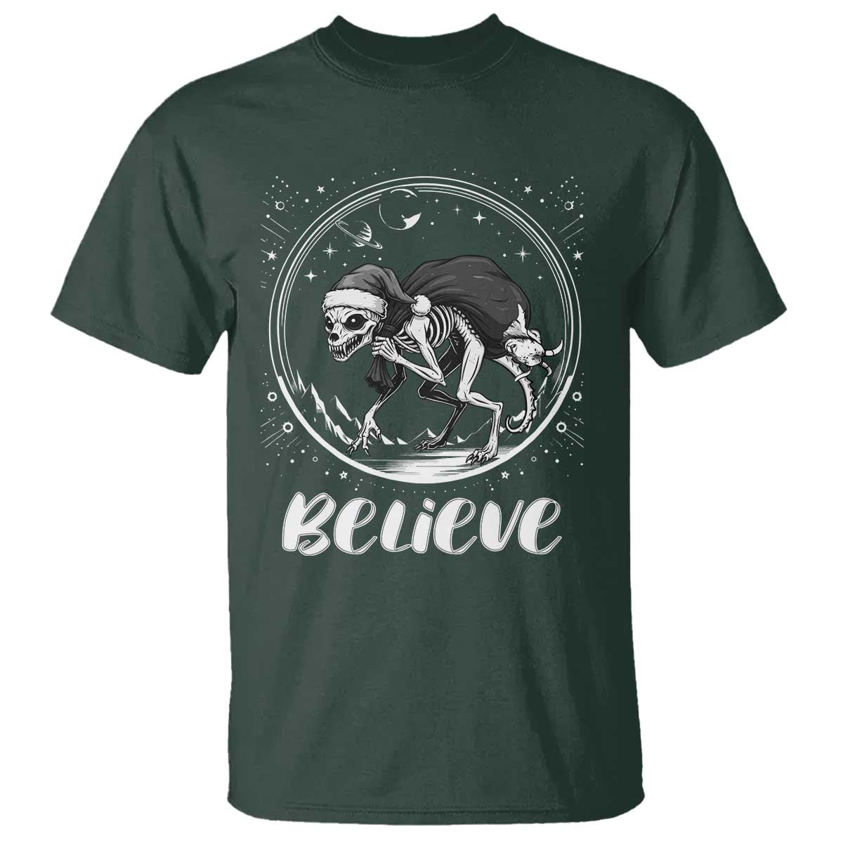 Chupacabra T Shirt Funny Believe Christmas Cryptid Gift - Wonder Print Shop