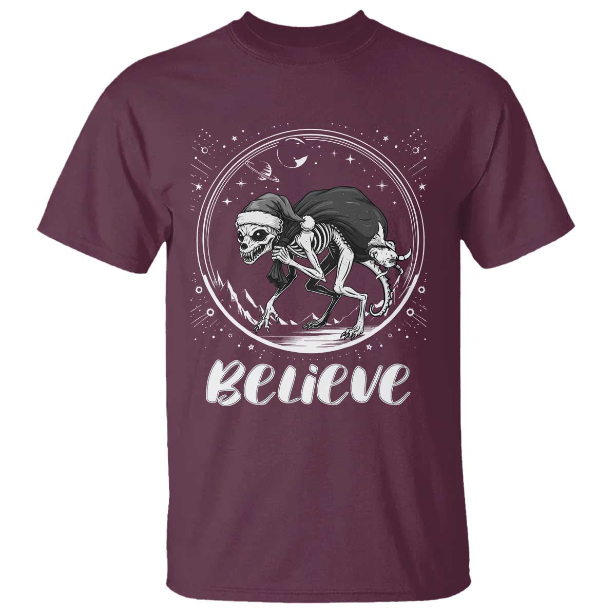 Chupacabra T Shirt Funny Believe Christmas Cryptid Gift - Wonder Print Shop