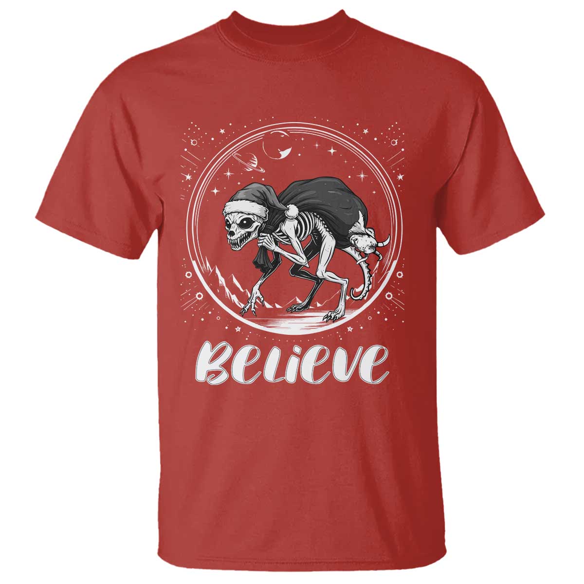 Chupacabra T Shirt Funny Believe Christmas Cryptid Gift - Wonder Print Shop