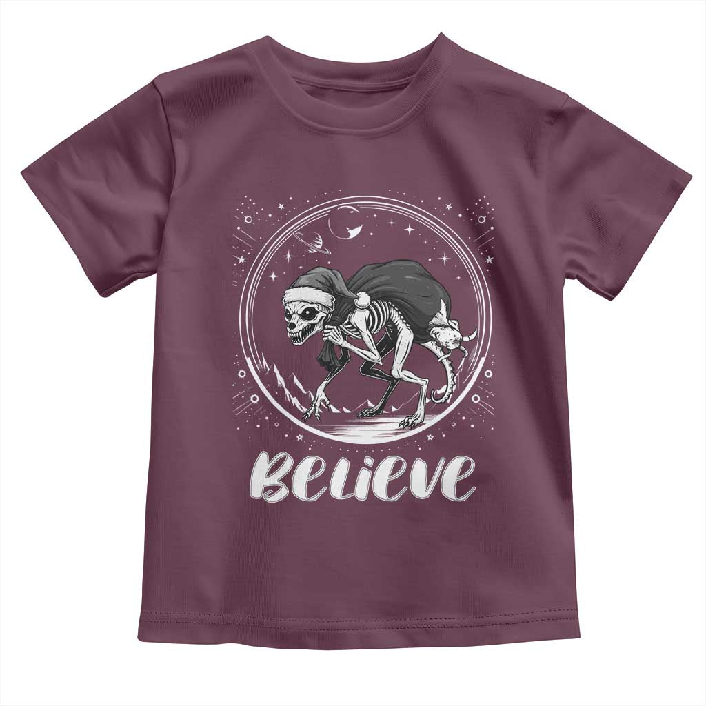 Chupacabra Toddler T Shirt Funny Believe Christmas Cryptid Gift - Wonder Print Shop