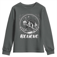 Chupacabra Youth Sweatshirt Funny Believe Christmas Cryptid Gift - Wonder Print Shop