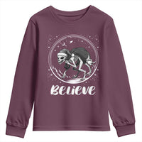 Chupacabra Youth Sweatshirt Funny Believe Christmas Cryptid Gift - Wonder Print Shop