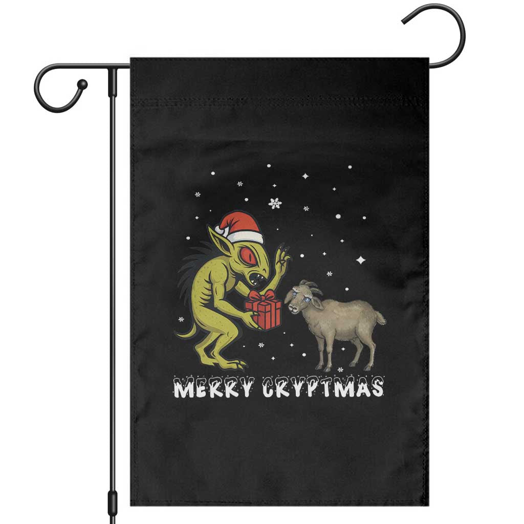 Funny Chupacabra Garden Flag Merry Cryptmas Christmas Gift - Wonder Print Shop
