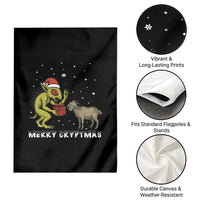 Funny Chupacabra Garden Flag Merry Cryptmas Christmas Gift - Wonder Print Shop