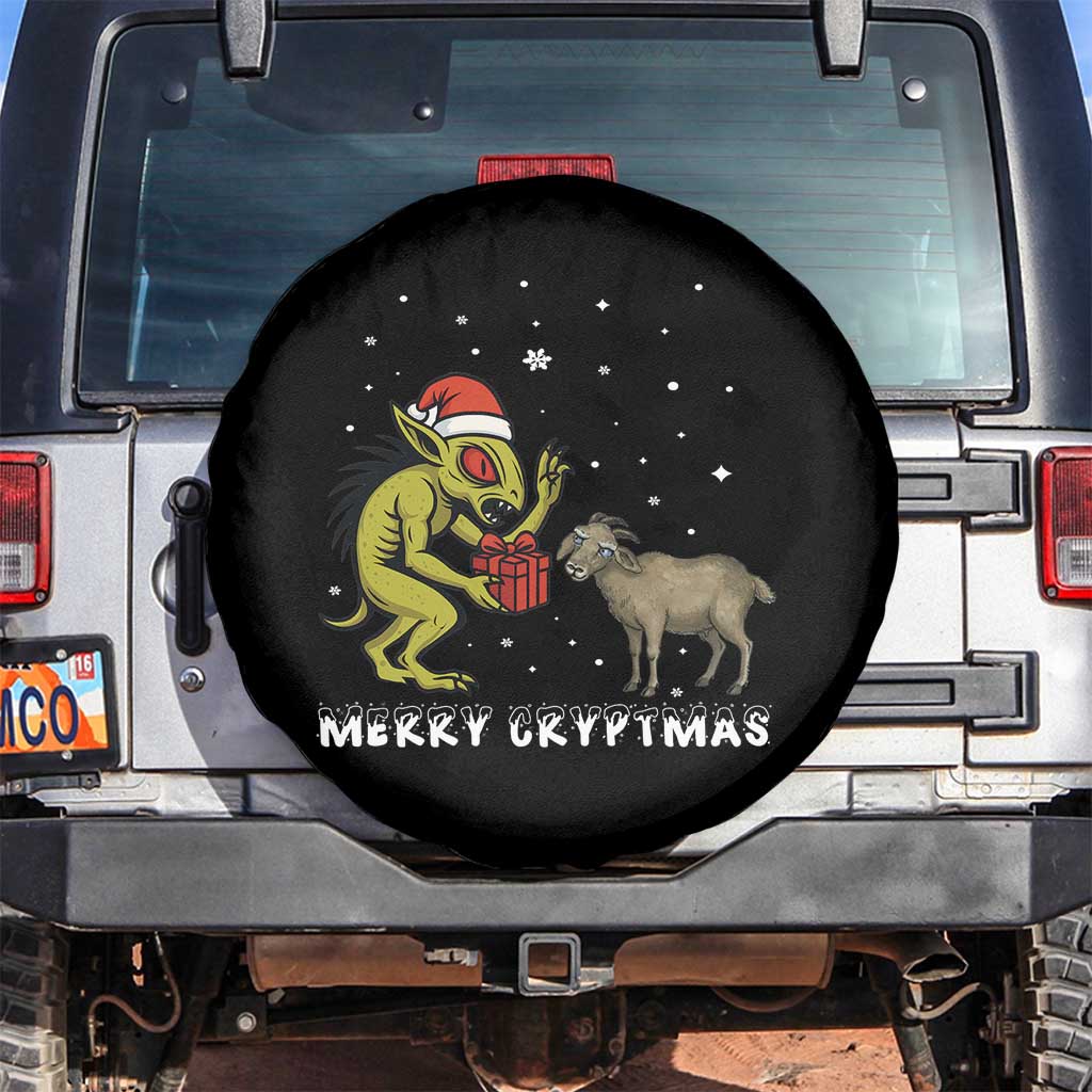 Funny Chupacabra Spare Tire Cover Merry Cryptmas Christmas Gift - Wonder Print Shop