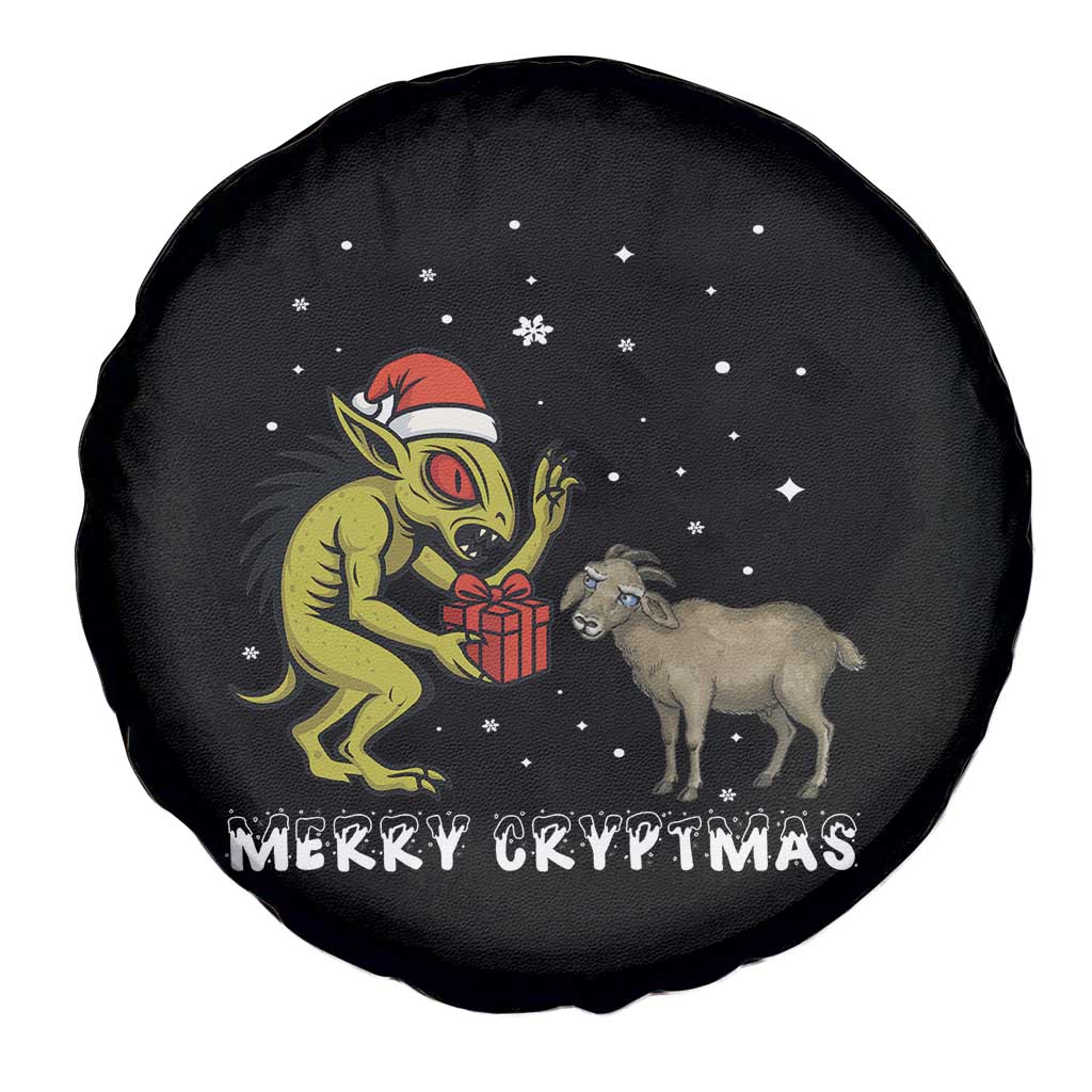 Funny Chupacabra Spare Tire Cover Merry Cryptmas Christmas Gift - Wonder Print Shop
