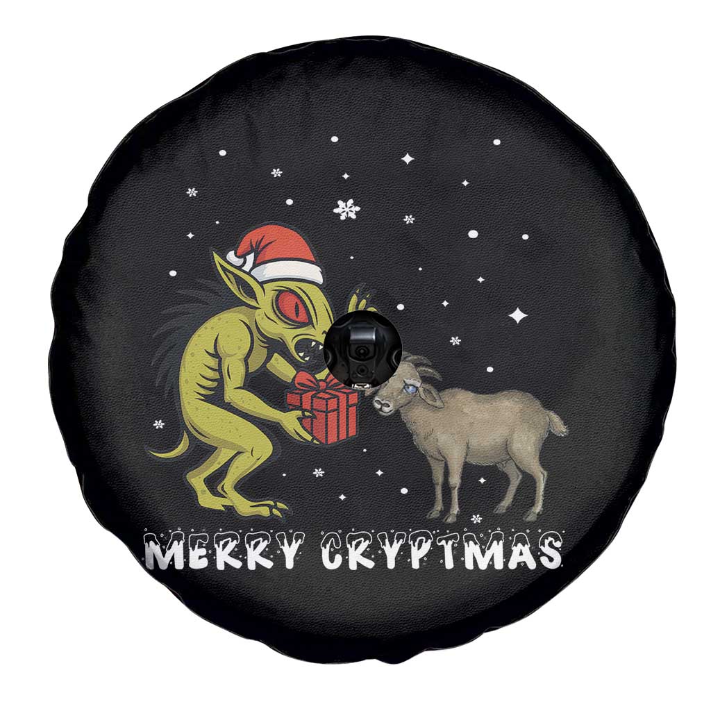 Funny Chupacabra Spare Tire Cover Merry Cryptmas Christmas Gift - Wonder Print Shop