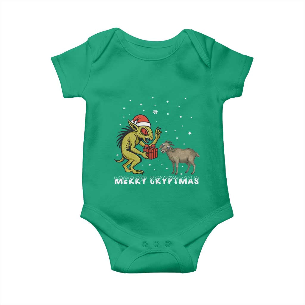 Funny Chupacabra Baby Onesie Merry Cryptmas Christmas Gift - Wonder Print Shop