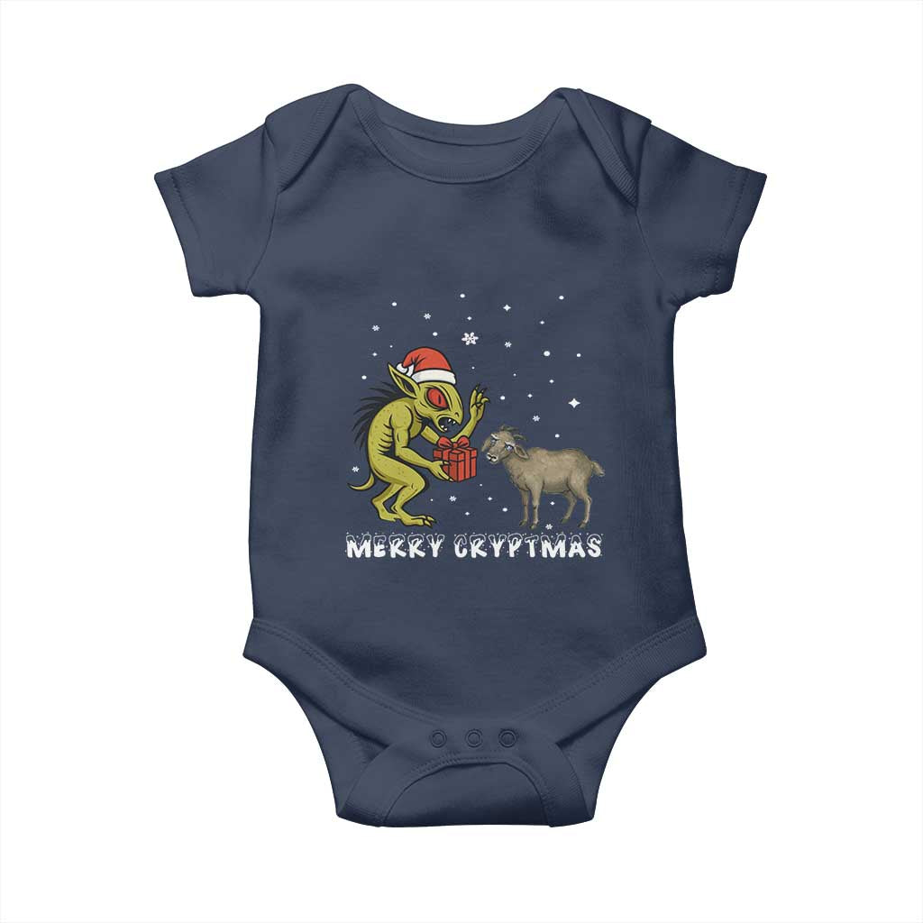 Funny Chupacabra Baby Onesie Merry Cryptmas Christmas Gift - Wonder Print Shop