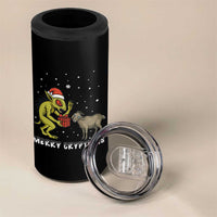 Funny Chupacabra 4 in 1 Can Cooler Tumbler Merry Cryptmas Christmas Gift