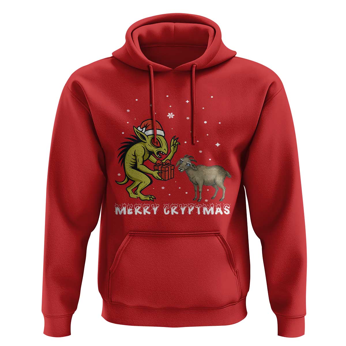 Funny Chupacabra Hoodie Merry Cryptmas Christmas Gift - Wonder Print Shop