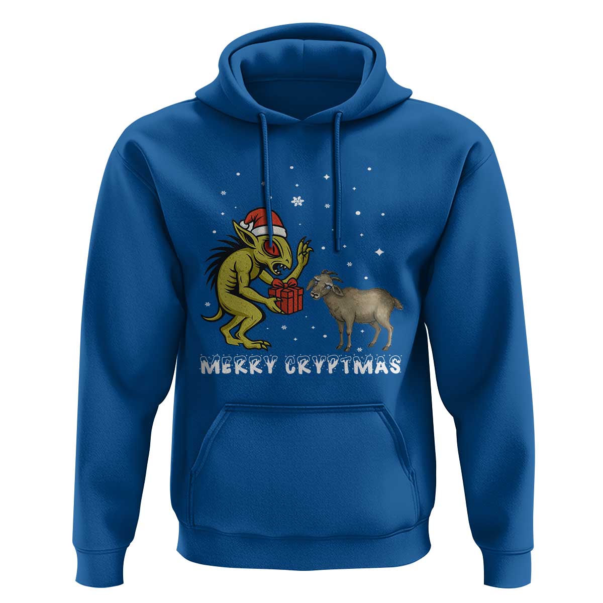 Funny Chupacabra Hoodie Merry Cryptmas Christmas Gift - Wonder Print Shop