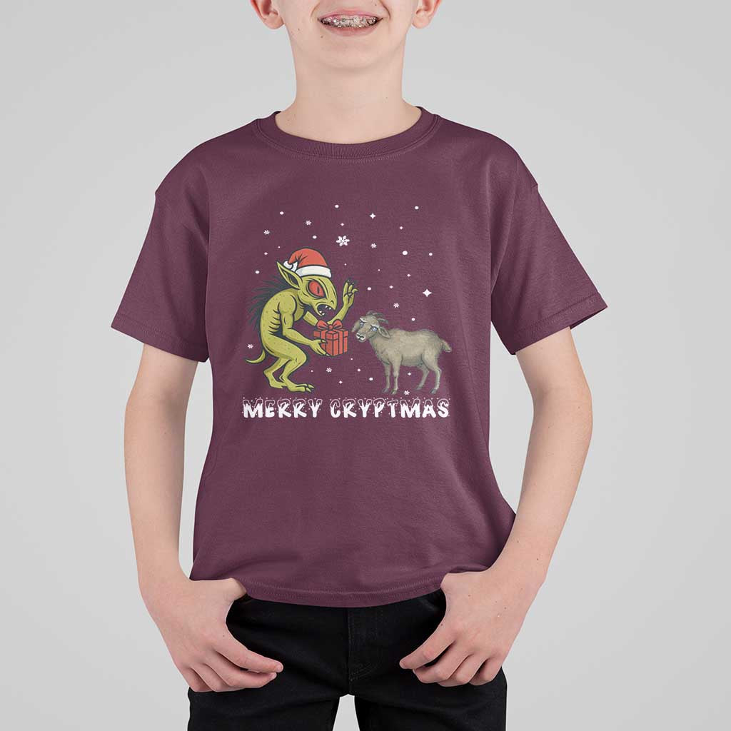 Funny Chupacabra T Shirt For Kid Merry Cryptmas Christmas Gift - Wonder Print Shop