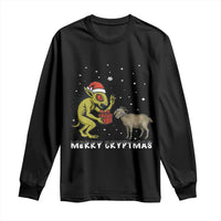 Funny Chupacabra Long Sleeve Shirt Merry Cryptmas Christmas Gift - Wonder Print Shop