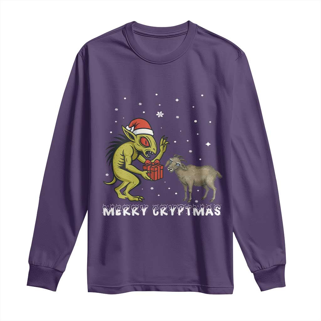 Funny Chupacabra Long Sleeve Shirt Merry Cryptmas Christmas Gift - Wonder Print Shop