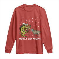 Funny Chupacabra Long Sleeve Shirt Merry Cryptmas Christmas Gift - Wonder Print Shop