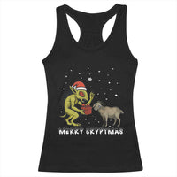 Funny Chupacabra Racerback Tank Top Merry Cryptmas Christmas Gift - Wonder Print Shop