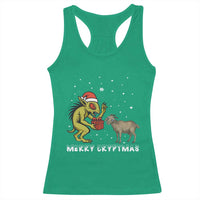 Funny Chupacabra Racerback Tank Top Merry Cryptmas Christmas Gift - Wonder Print Shop