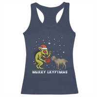 Funny Chupacabra Racerback Tank Top Merry Cryptmas Christmas Gift - Wonder Print Shop
